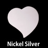 Nickel Silver Large Stylized Heart, 20g Nickel Silver Large Stylized Heart, 20g