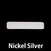 Nickel Silver Large Long Rounded Rectangle, 20g Nickel Silver Large Long Rounded Rectangle, 20g