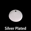 Silver Plated Pewter 5/8" (16mm) Circle with hole, 16g Silver Plated Pewter 5/8" (16mm) Circle with hole, 16g