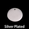 Silver Plated Pewter 3/4" (19mm) Circle with hole, 16g Silver Plated Pewter 3/4" (19mm) Circle with hole, 16g