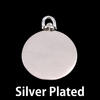 Silver Plated Brass Large Circle Swivel Pendant Silver Plated Brass Large Circle Swivel Pendant