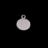 Sterling Silver Tiny Circle Pendant with Raised Edge Sterling Silver Tiny Circle Pendant with Raised Edge