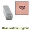 Fat Lined Heart Design Stamp- Beaducation Original Fat Lined Heart Design Stamp- Beaducation Original