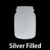 Silver Filled Mason Jar, 24g Silver Filled Mason Jar, 24g