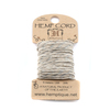 Hemp Cord- Mini Card Natural and Metallic Silver Hemp Cord- Mini Card Natural and Metallic Silver