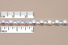 Crystal Cup Chain, Silver Plated, 4mm round, Crystal AB Crystal Cup Chain, Silver Plated, 4mm round, Crystal AB