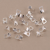 Silver Plated Cup Chain Connectors for 4mm Crystal, 10 pairs Silver Plated Cup Chain Connectors for 4mm Crystal, 10 pairs