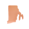 Copper Rhode Island State Blank, 24g Copper Rhode Island State Blank, 24g
