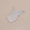 Aluminum West Virginia State Blank, 18g Aluminum West Virginia State Blank, 18g