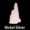 Nickel Silver New Hampshire State Blank, 24g Nickel Silver New Hampshire State Blank, 24g