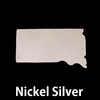 Nickel Silver South Dakota State Blank, 24g Nickel Silver South Dakota State Blank, 24g