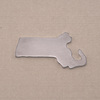 Aluminum Massachusetts State Blank, 18g Aluminum Massachusetts State Blank, 18g