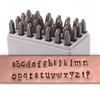 Newsprint Lowercase Set for Stainless Steel 1/8" (3mm) Newsprint Lowercase Set for Stainless Steel 1/8" (3mm)