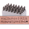 Newsprint Uppercase Set for Stainless Steel 1/8" (3mm) Newsprint Uppercase Set for Stainless Steel 1/8" (3mm)