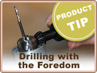 PRODUCT TIP: Drilling with the Foredom Flex Shaft PRODUCT TIP: Drilling with the Foredom Flex Shaft