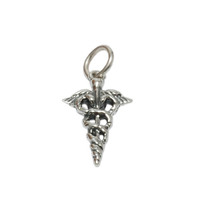 Sterling Silver Caduceus (Medical) Charm Sterling Silver Caduceus (Medical) Charm