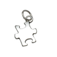 Sterling Silver Puzzle Piece Charm Sterling Silver Puzzle Piece Charm