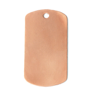 Copper Large Dog Tag, 24g Copper Large Dog Tag, 24g