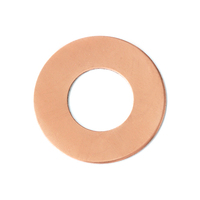 Copper 1" Washer, 1/2" ID, 24g Copper 1" Washer, 1/2" ID, 24g