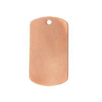 Copper Medium Dog Tag, 24g Copper Medium Dog Tag, 24g
