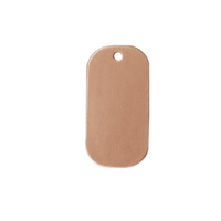 Copper Small Dog Tag, 24g Copper Small Dog Tag, 24g