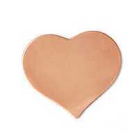 Copper Large Puffy Heart, 24g Copper Large Puffy Heart, 24g