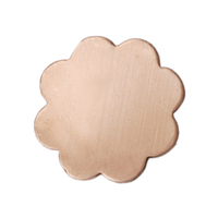 Copper Large 8 Petal Flower, 24g Copper Large 8 Petal Flower, 24g