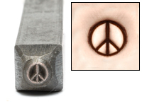 Tiny Peace Sign Design Stamp Tiny Peace Sign Design Stamp
