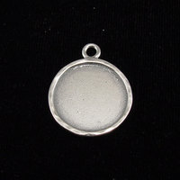 Sterling Silver Circle with Peened Edge Sterling Silver Circle with Peened Edge