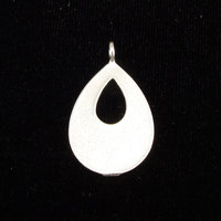 Sterling Silver Teardrop Pendant with Cutout Sterling Silver Teardrop Pendant with Cutout