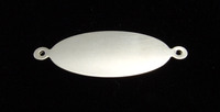 Sterling Silver Long Oval with Loops, 22g Sterling Silver Long Oval with Loops, 22g