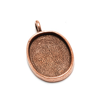 Plated Copper Oval Designer Bezel Plated Copper Oval Designer Bezel