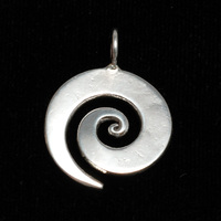 Sterling Silver Medium Spiral Pendant 3/4" (19mm) Sterling Silver Medium Spiral Pendant 3/4" (19mm)