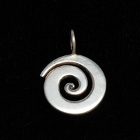 Sterling Silver Small Spiral Pendant 5/8" (16mm) Sterling Silver Small Spiral Pendant 5/8" (16mm)