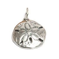 Sterling Silver Sand Dollar Charm Sterling Silver Sand Dollar Charm