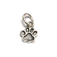 Sterling Silver Tiny Dog Paw Charm Sterling Silver Tiny Dog Paw Charm