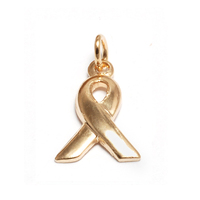 Gold Filled Awareness Ribbon Charm Gold Filled Awareness Ribbon Charm