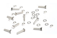 Mini Silver Plate Hex Nuts, Washers & Bolts, 1/4", 10 sets Mini Silver Plate Hex Nuts, Washers & Bolts, 1/4", 10 sets