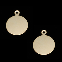 Gold Filled Circle with Top Loop 1/2" (12mm), 24g Gold Filled Circle with Top Loop 1/2" (12mm), 24g