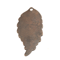 Antiqued Brass Leaf with Hole, 26g Antiqued Brass Leaf with Hole, 26g