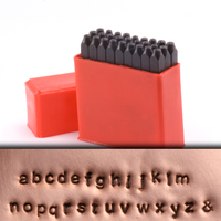 Economy Block Lowercase Letter Stamp Set 3/32" (2.4mm) Economy Block Lowercase Letter Stamp Set 3/32" (2.4mm)