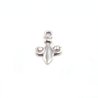 Sterling Silver Tiny Fleur De Lis Charm Sterling Silver Tiny Fleur De Lis Charm