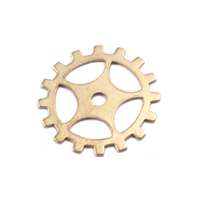 Brass Medium Spoked Cog, 24g Brass Medium Spoked Cog, 24g