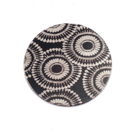 Anodized Aluminum 5/8" Circle, Black Design #7, 22g Anodized Aluminum 5/8" Circle, Black Design #7, 22g