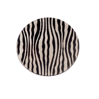 Anodized Aluminum 5/8" Circle, Black Design #18, 22g Anodized Aluminum 5/8" Circle, Black Design #18, 22g