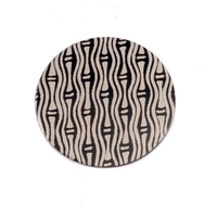 Anodized Aluminum 5/8" Circle, Black Design #20, 22g Anodized Aluminum 5/8" Circle, Black Design #20, 22g