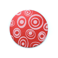 Anodized Aluminum 3/4" Circle, Red Design #13, 22g Anodized Aluminum 3/4" Circle, Red Design #13, 22g