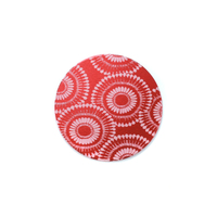 Anodized Aluminum 5/8" Circle, Red Design #7, 22g Anodized Aluminum 5/8" Circle, Red Design #7, 22g