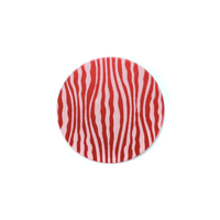 Anodized Aluminum 5/8" Circle, Red Design #18, 22g Anodized Aluminum 5/8" Circle, Red Design #18, 22g