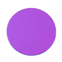 Anodized Aluminum 3/4" Circle, Violet, 24g Anodized Aluminum 3/4" Circle, Violet, 24g